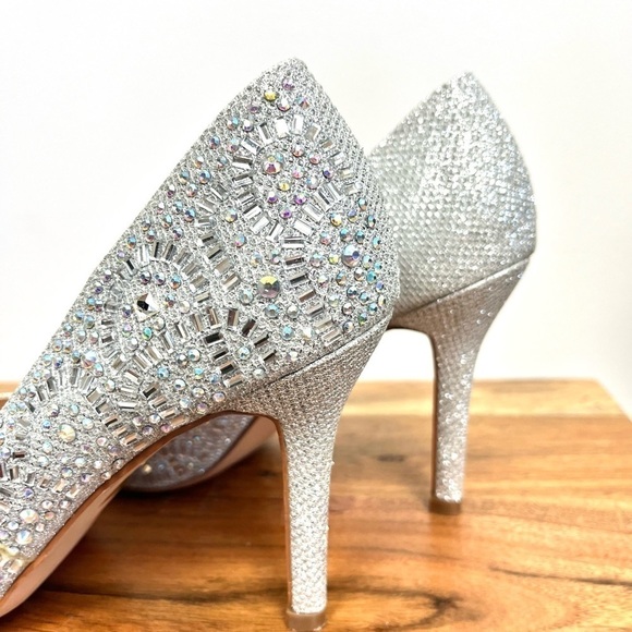 Lauren Lorraine Nude Sparkle Elissa Pumps. Size 7 #232 - Picture 6 of 9
